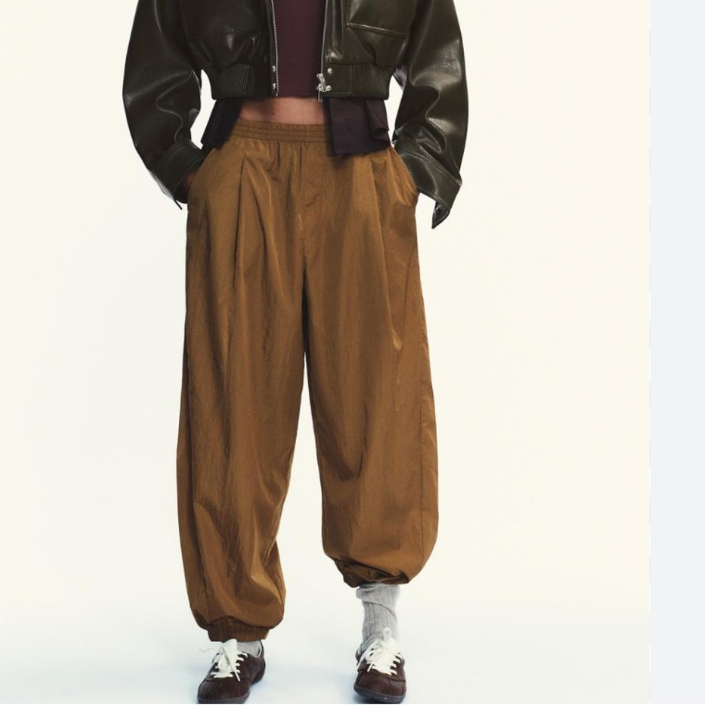 Zara NWT elastic waist balloon pants 5427/511